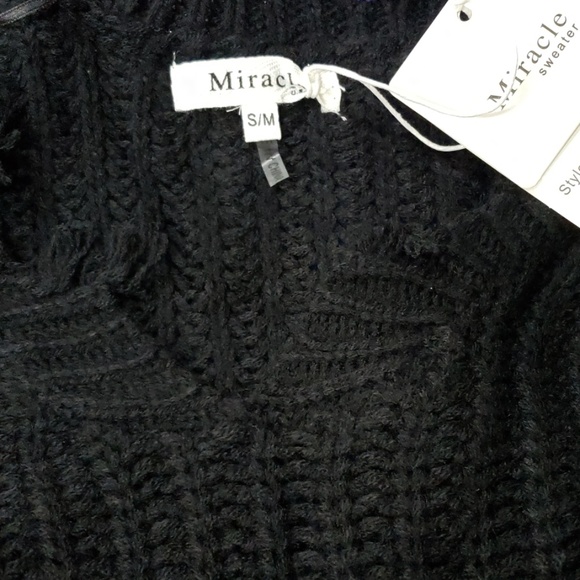 Distressed black sweater - Picture 4 of 4